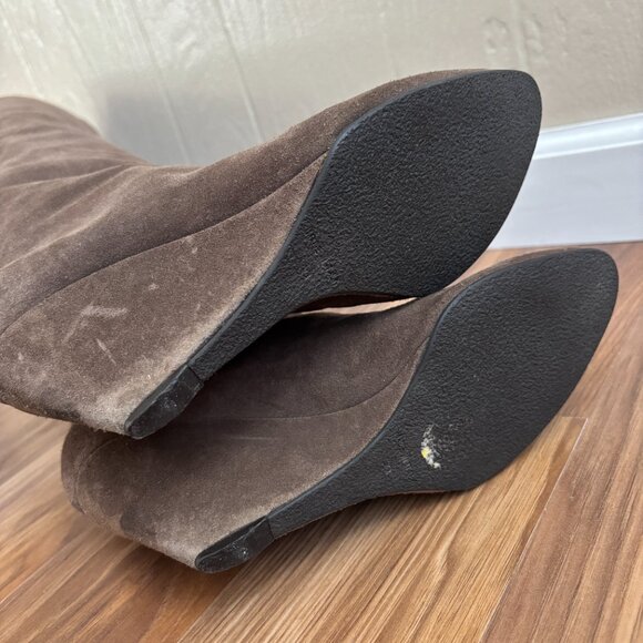 Giuseppe Zanotti Suede Knee High Slouchy Wedge Boots - Picture 13 of 16